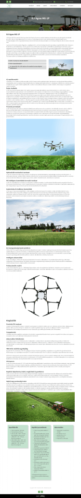 Plantadrone weboldal fejlesztés