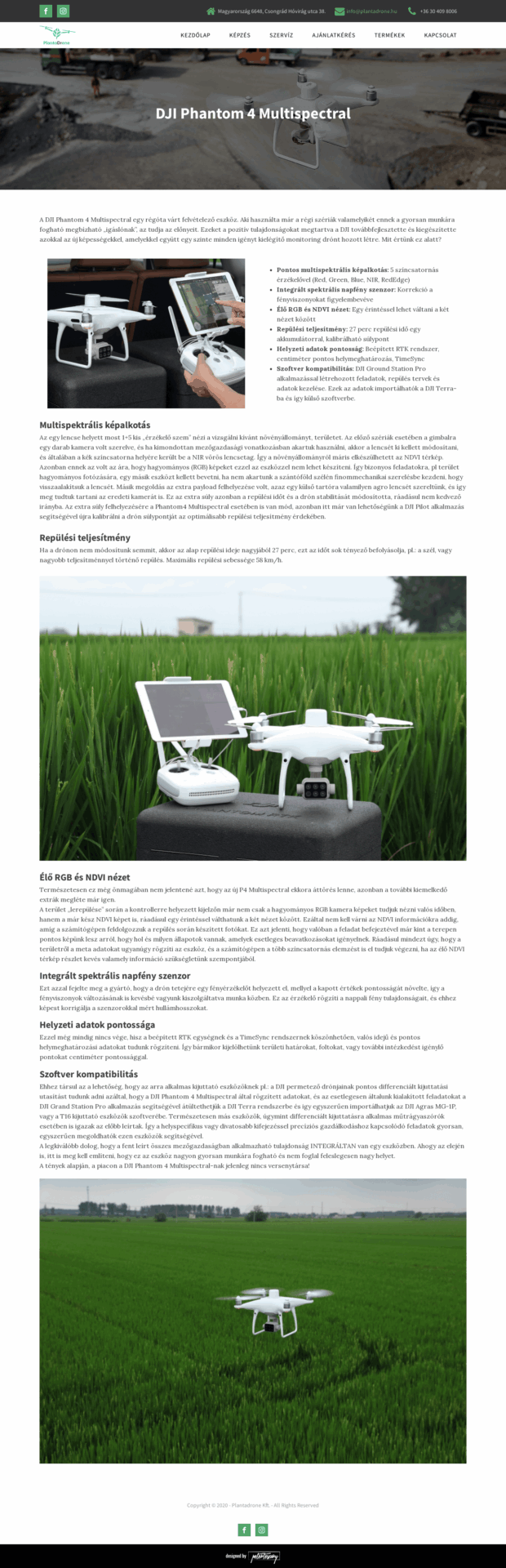 DJI Phantom 4 Multispectral – Plantadrone