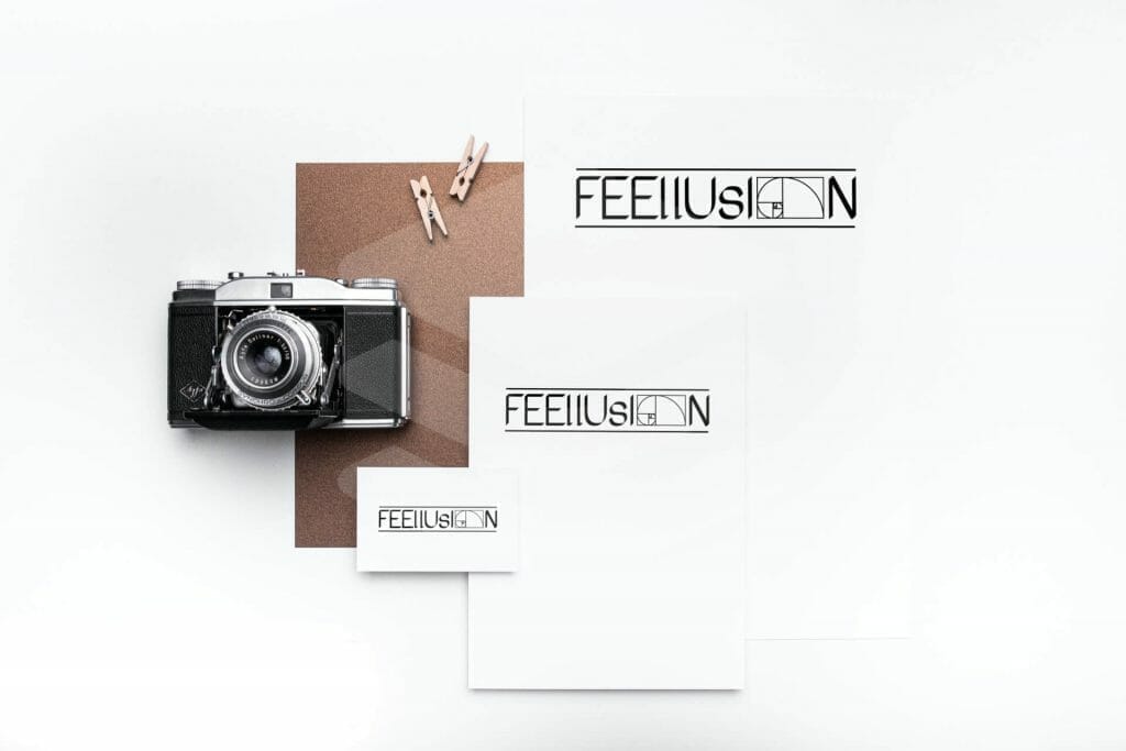 Fellusion logó mockup