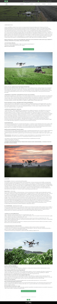 Plantadrone weboldal fejlesztés