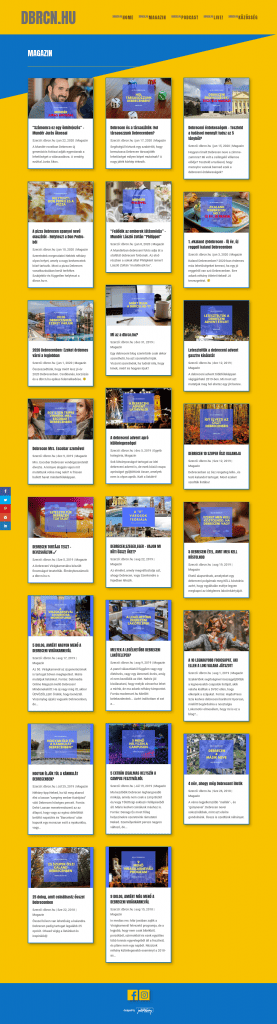 DBRCN Weboldal fejlesztés