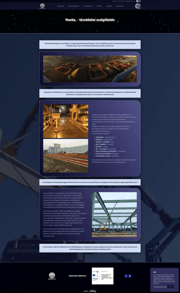 TDSST Weboldal fejlesztés