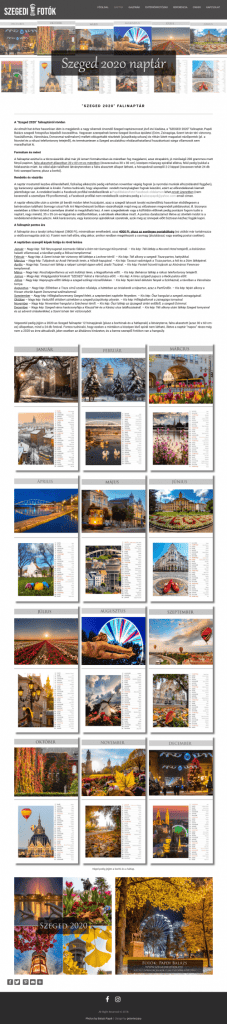Szegediofotók weboldal fejlesztés