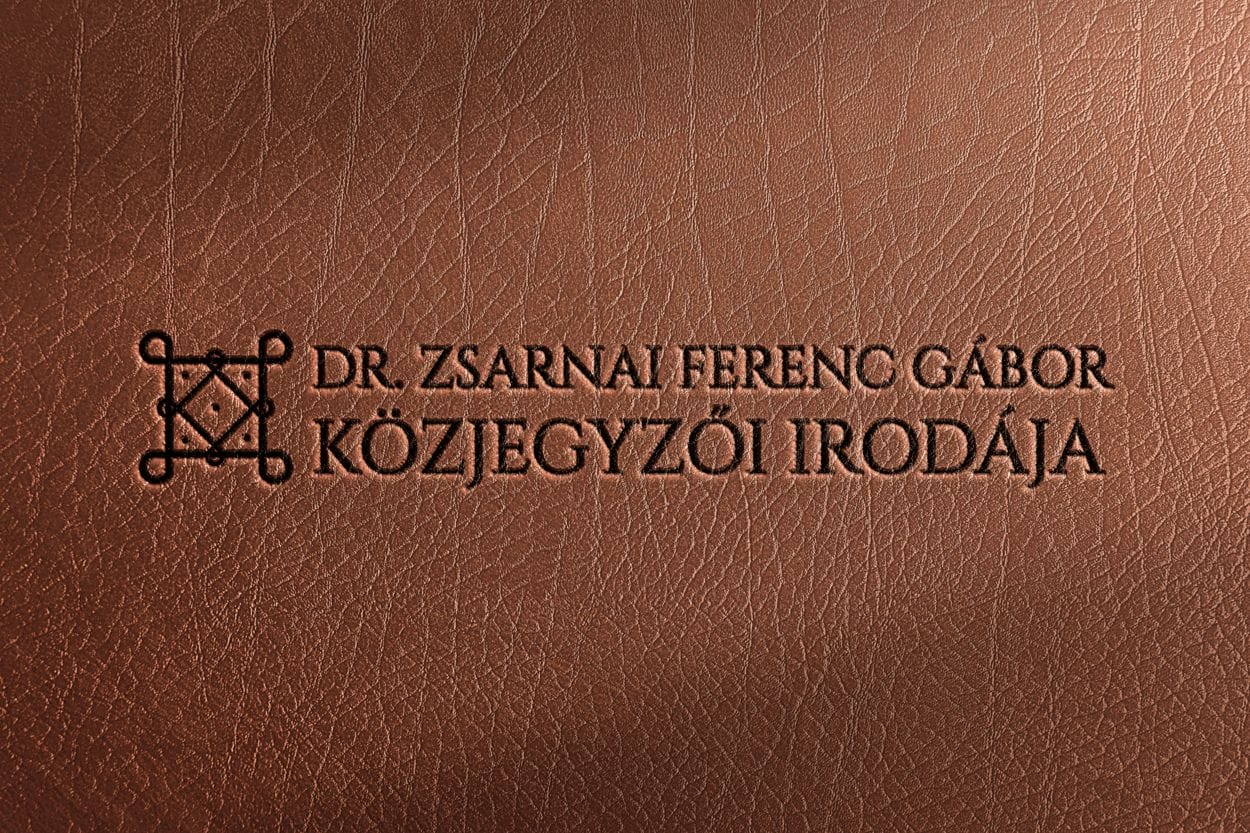 Dr. Zsarnai Ferenc Gábor Közjegyzői Iroda Logótervezés
