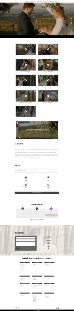 Redfocusfilms weboldal fejlesztés