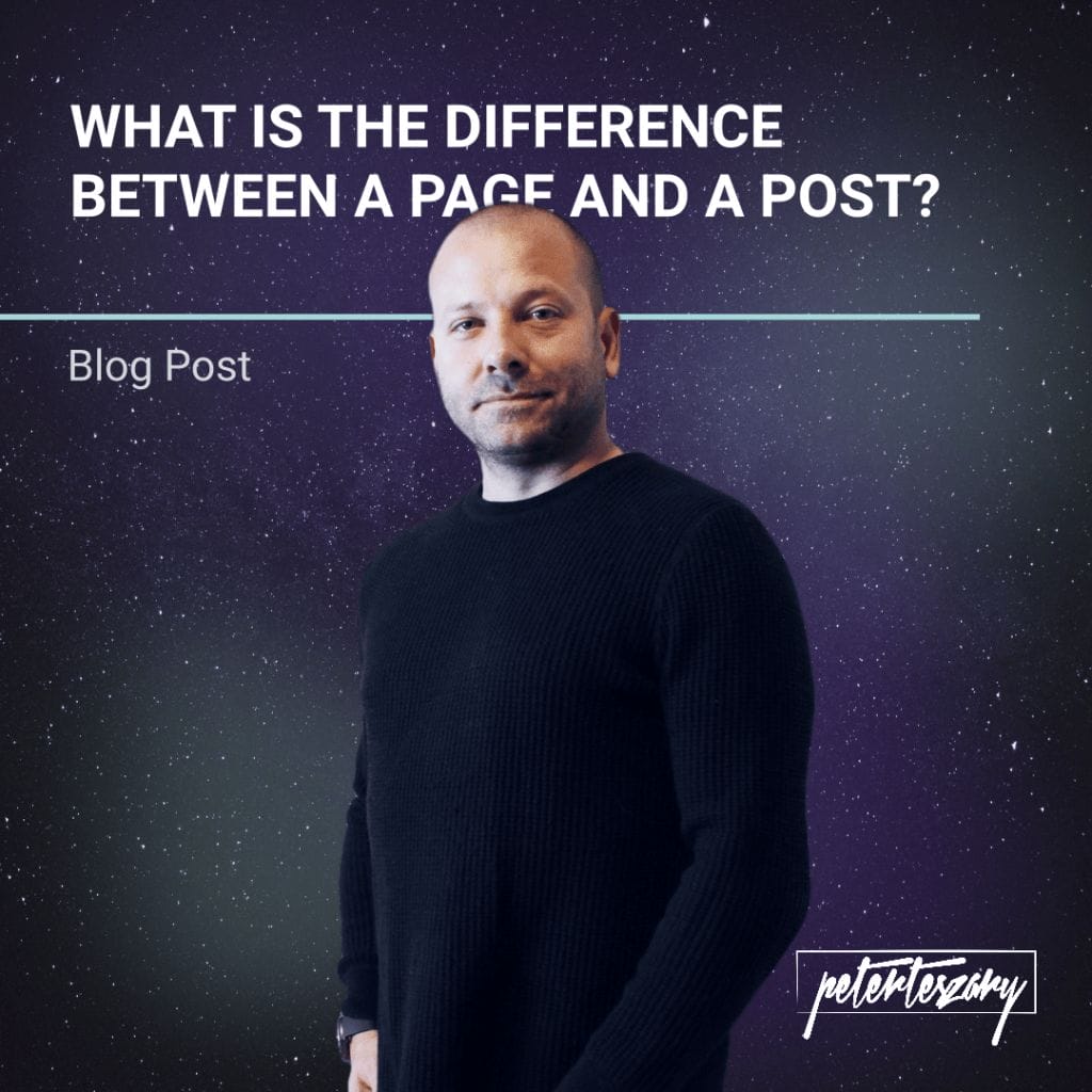 WHAT IS THE DIFFERENCE BETWEEN A PAGE AND A POST