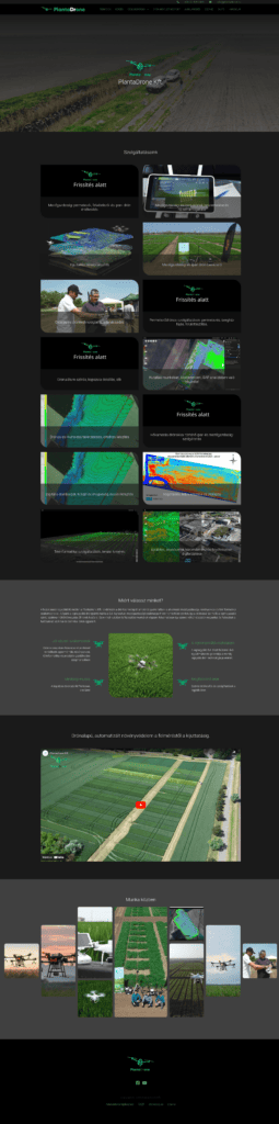 Plantadrone Kft. - Weboldal és WebShop fejlesztés