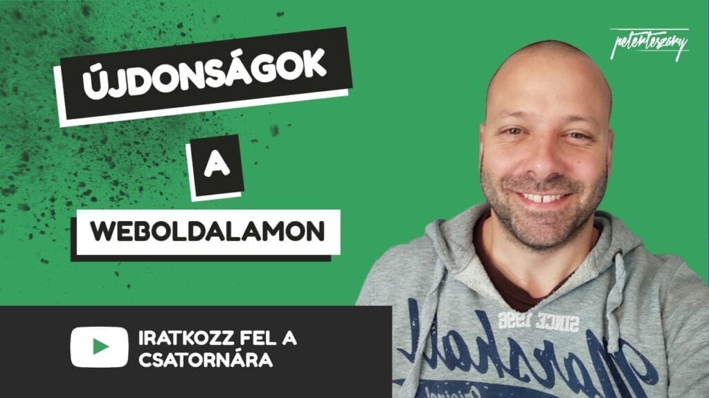 Újdonságok a weboldalamon